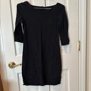 Banana Republic black cotton dress